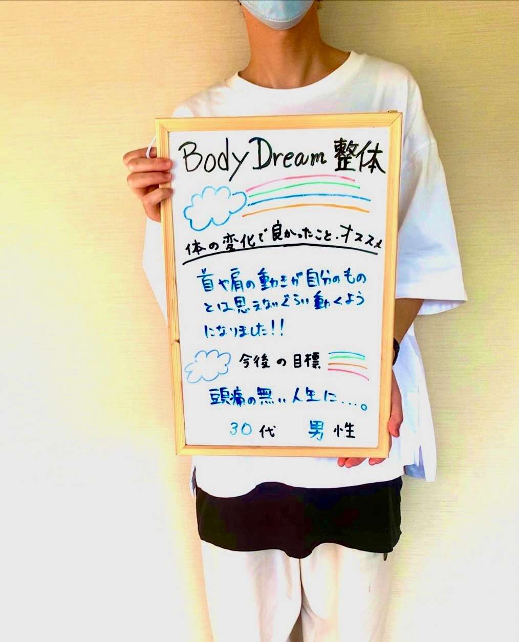 首や肩の動きが自分のものとは思えないぐらい動くようになりました!!